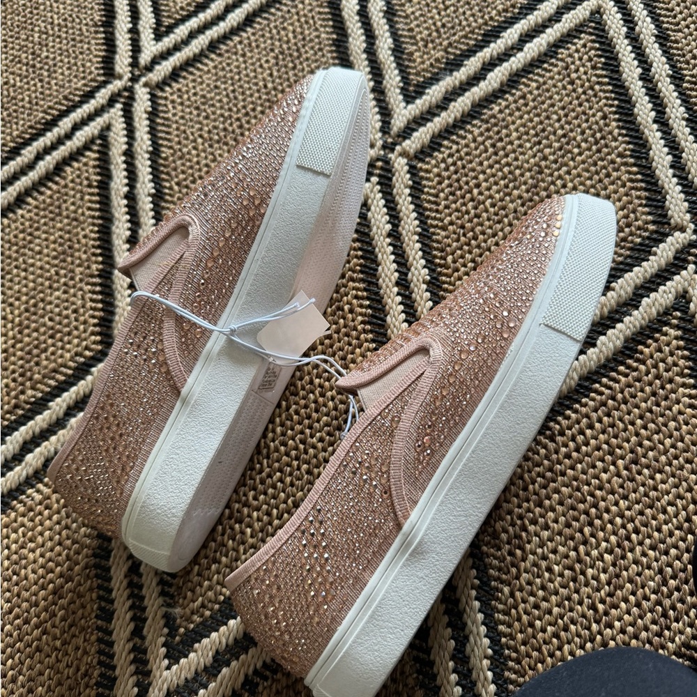 Pink sparkly sneakers